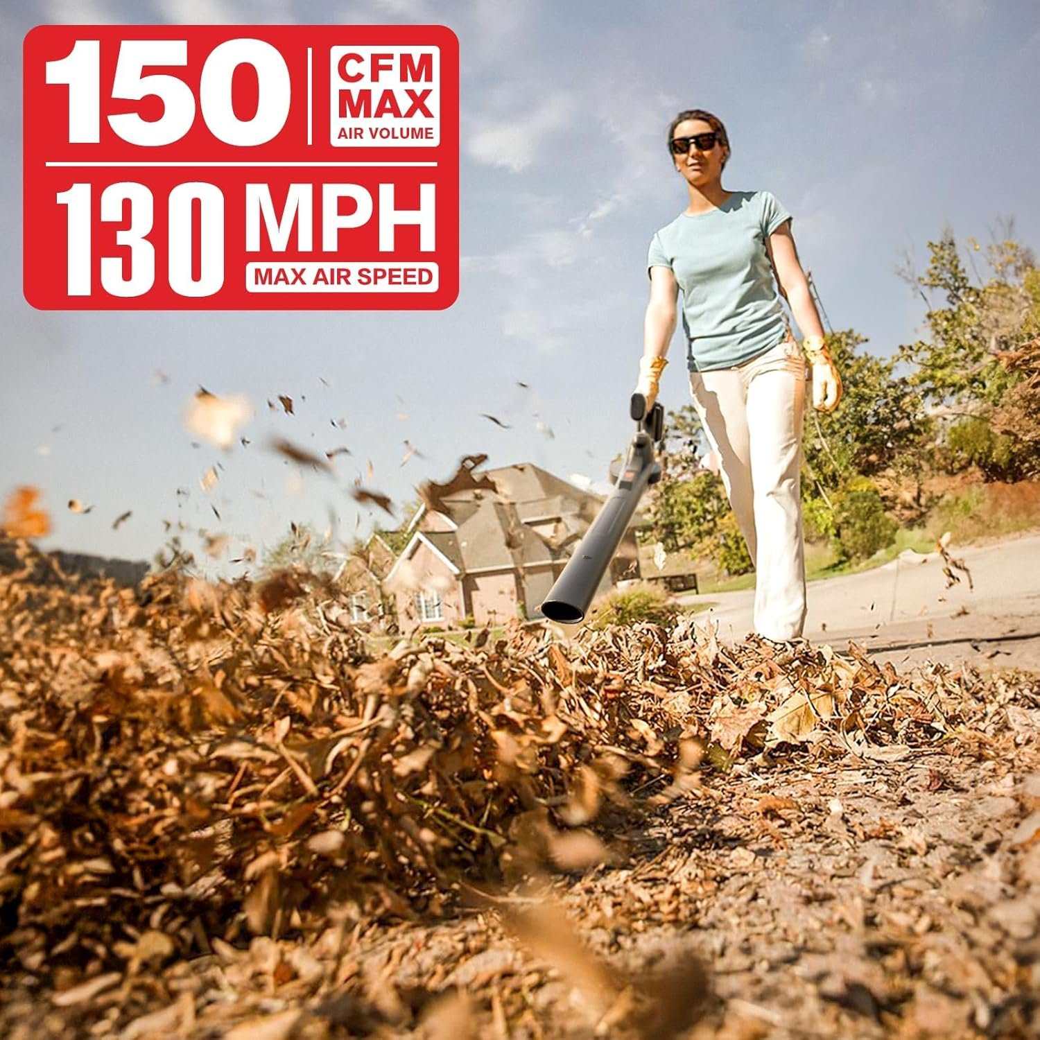 Garden tools_Ultimate MZK Cordless Leaf Blower for Lawn Care - 81Q6rby28QL. AC SL1500 MZK garden tools leaf blower weighing just 3.9 lbs, making it lightweight and easy to carry.